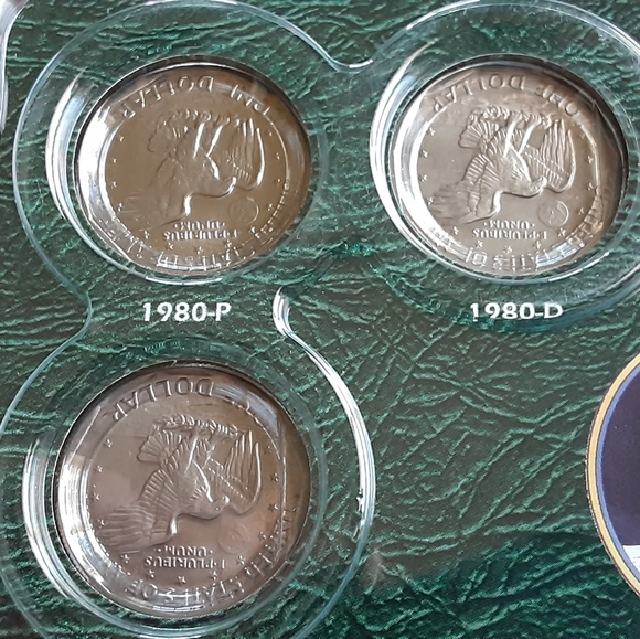 Susan B. Anthony 6Pc Set 1979 & 1980 P,D,S Uncirculated package error - Picture 4 of 8